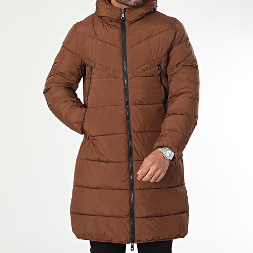 Doudoune Capuche Marron