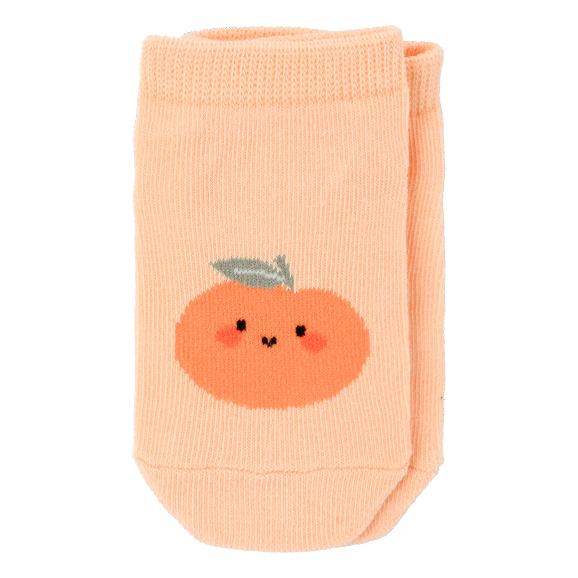 3 Paar Baby Sneaker-Socken im Set orange / weiss / lila