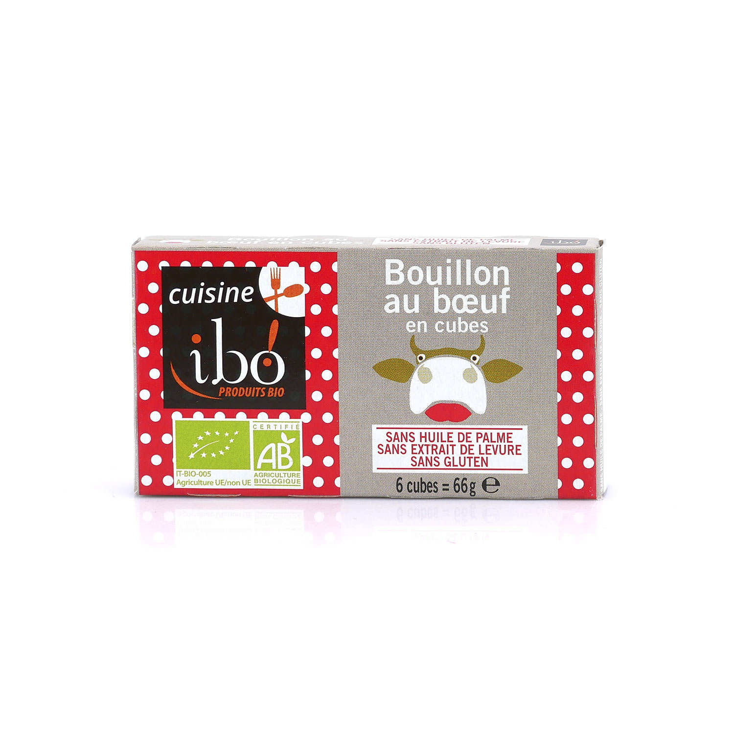 Bouillon de boeuf bio en cubes