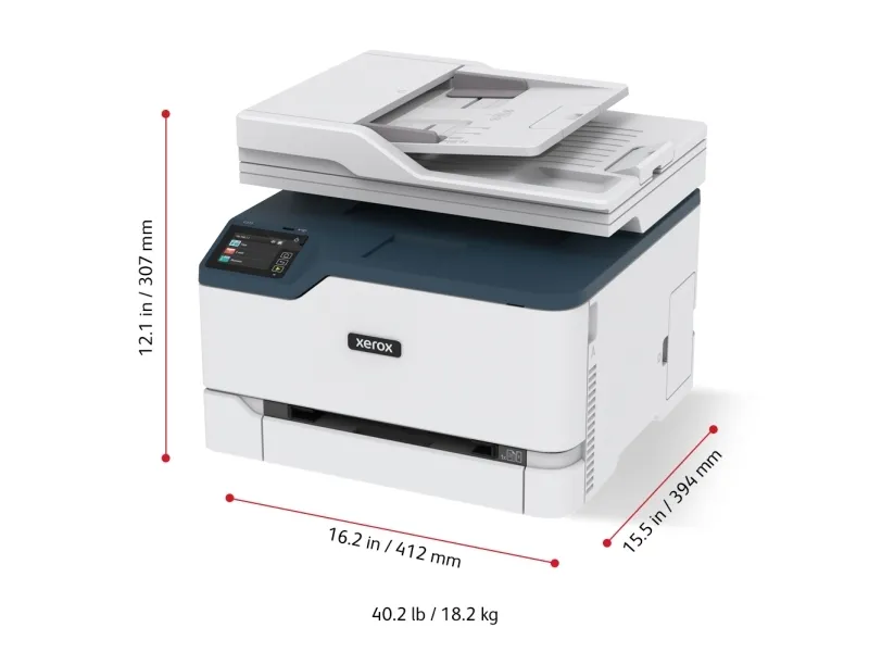 Xerox C235 - Multifunktionsprinter - farve - laser - Legal (216 x 356 mm) (original) - A4/Legal (medie) - op til 22 spm (udskriver) - 250 ark - 33.6 Kbps - USB 2.0, LAN, Wi-Fi(n), USB 2.0 vært - Green World Alliance returneringsprogram