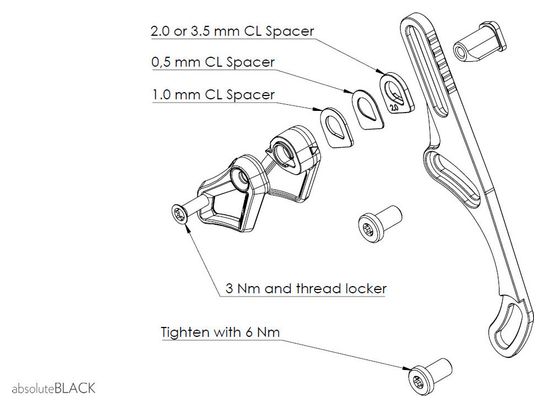 Guide Chaine AbsoluteBlack Oval Guide ISCG05