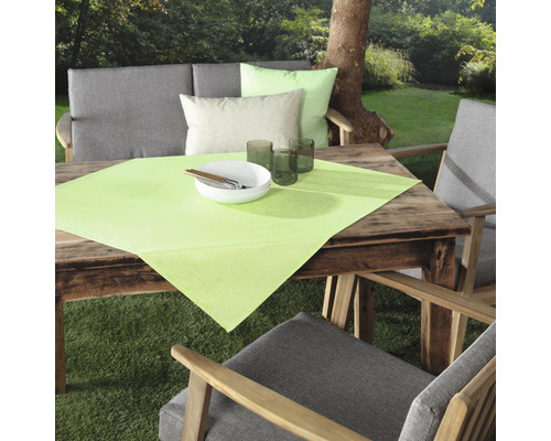 Buitentafelkleed Palma appelgroen 80 x 80 cm