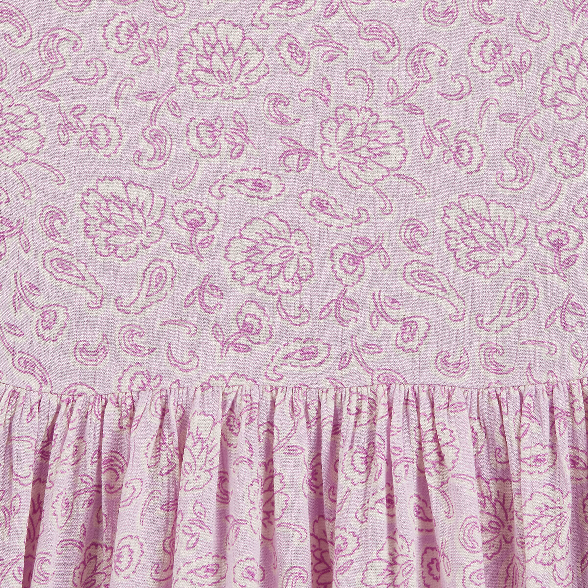 COLEÇÕES LA REDOUTE<br>Blusa ampla estampada com mangas curtas