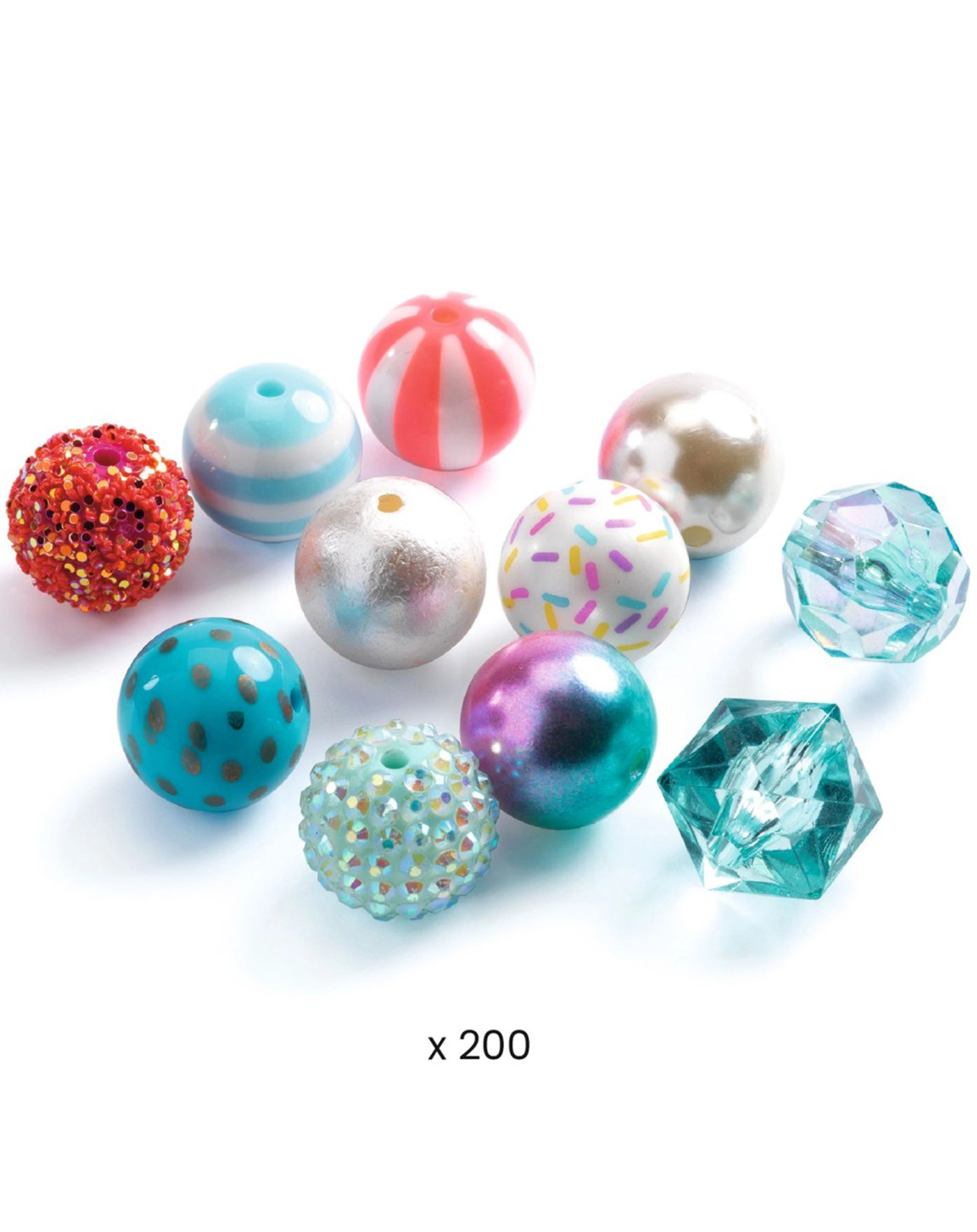 Schmuck-Bastelset BLASENPERLEN SILBER