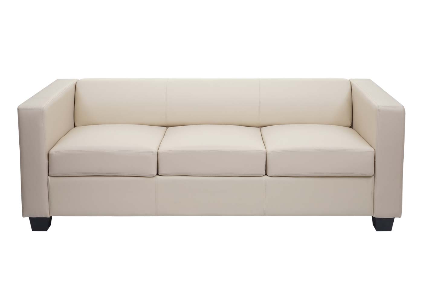 3-1-1 Couchgarnitur Lille ~ Leder, creme
