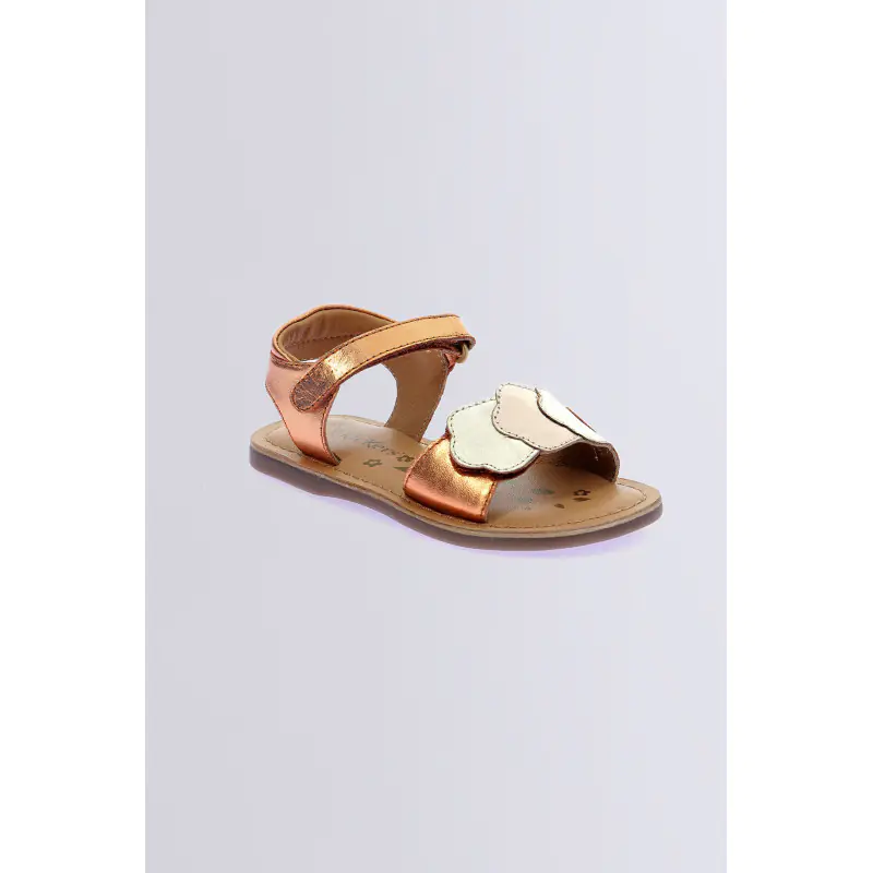 Dyastar Orange SANDALES Cuir Fille