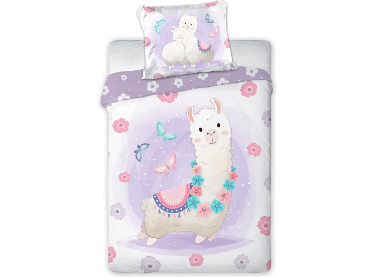Baby Lama Junior Sengetøj 100x135 cm - 100 procent bomuld