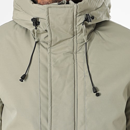 Parka Capuche Vert Kaki Clair