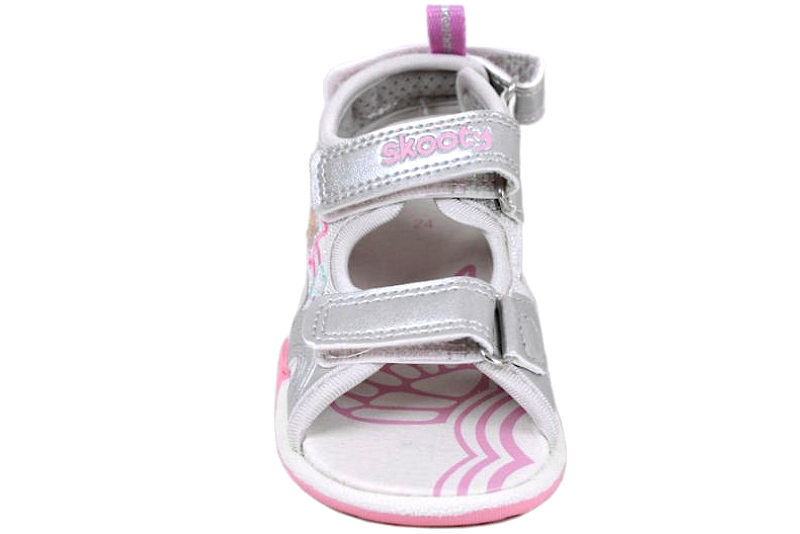 SKOOTY SØLV SANDAL MED LYS