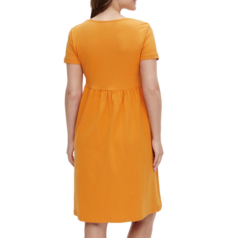 Mamalicious Robe Orange Femme Mamalicious Sandra