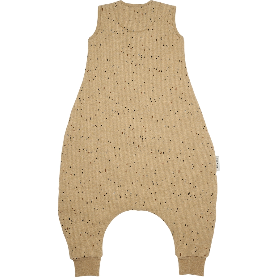 MEYCO Winter Schlafoverall Jumper Rib Mini Spot - Toffee Melange