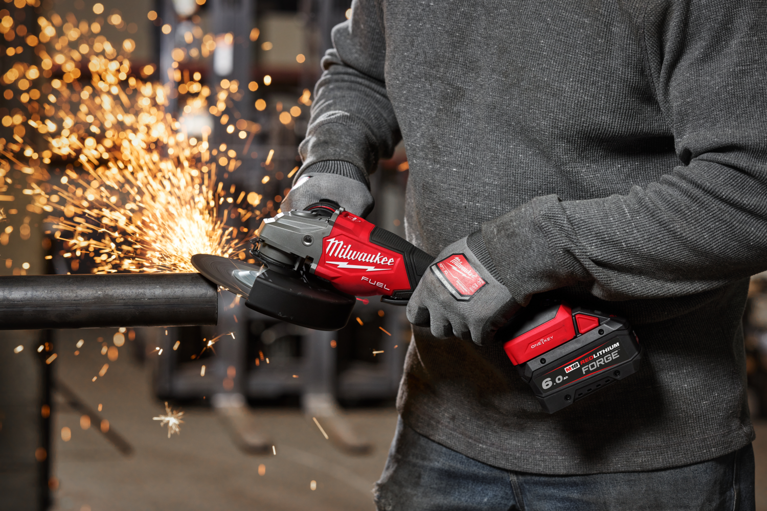 Milwaukee M18 FHSAGO180VXPDB2-0X 18V Li-ion accu haaske slijper body in HD Box - 180mm
