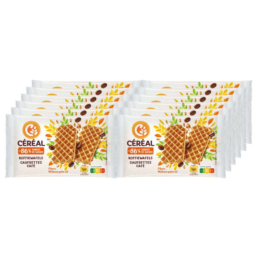 12x Céréal Koffiewafels 90 gr