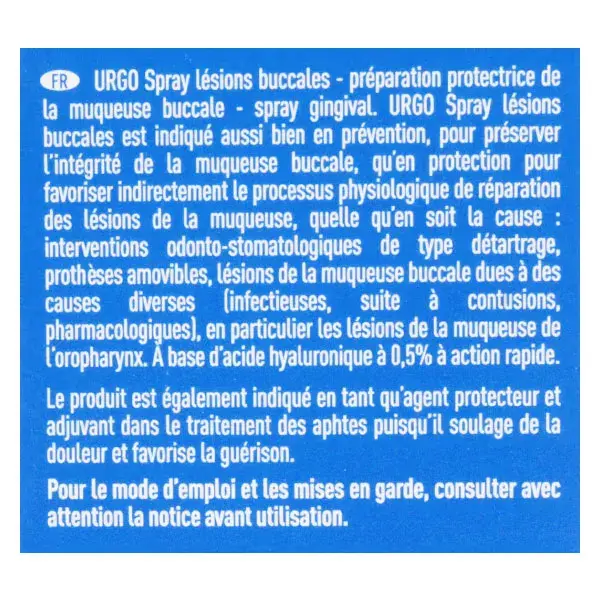 Spray facial Urgo para lesões na boca 15ml