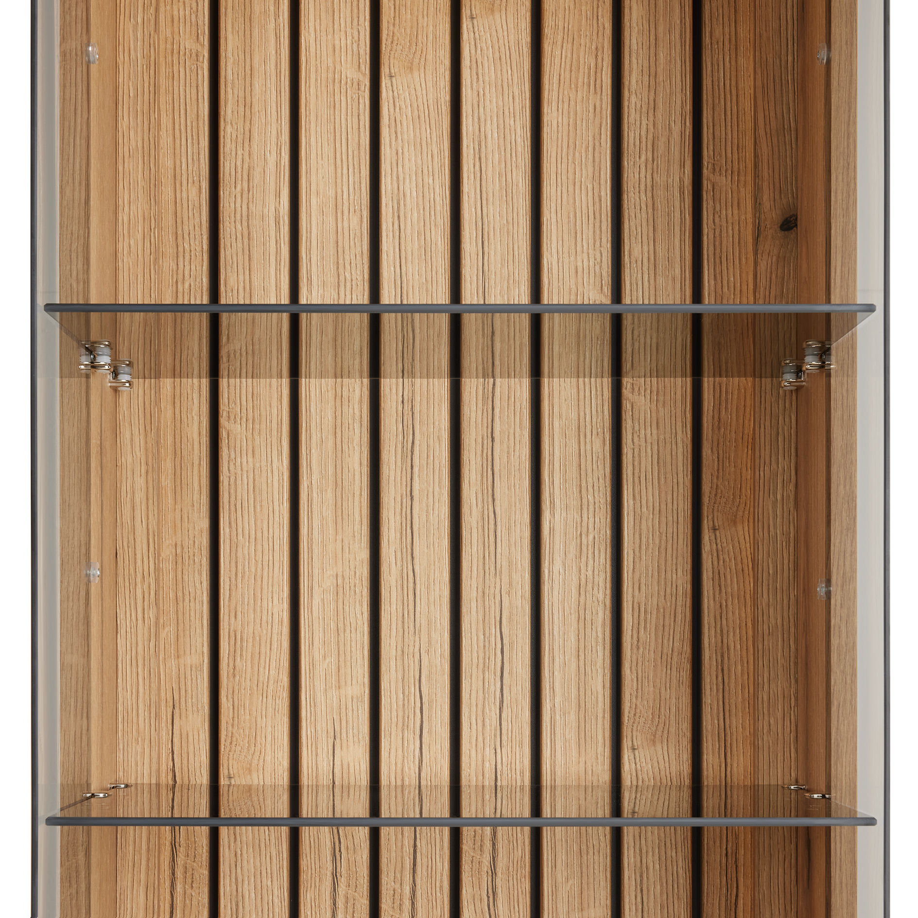 Standvitrine - Evoke Eiche - mit Schattenfuge - 191 cm