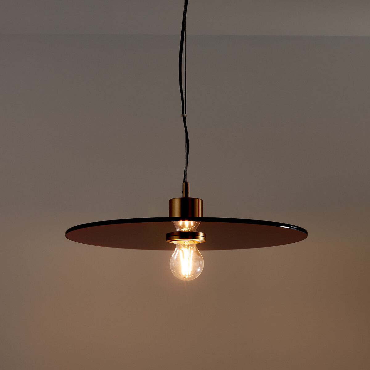 LA REDOUTE INTERIEURS<br>Luminária pendente de vidro colorido Ø42,5 cm, Mora