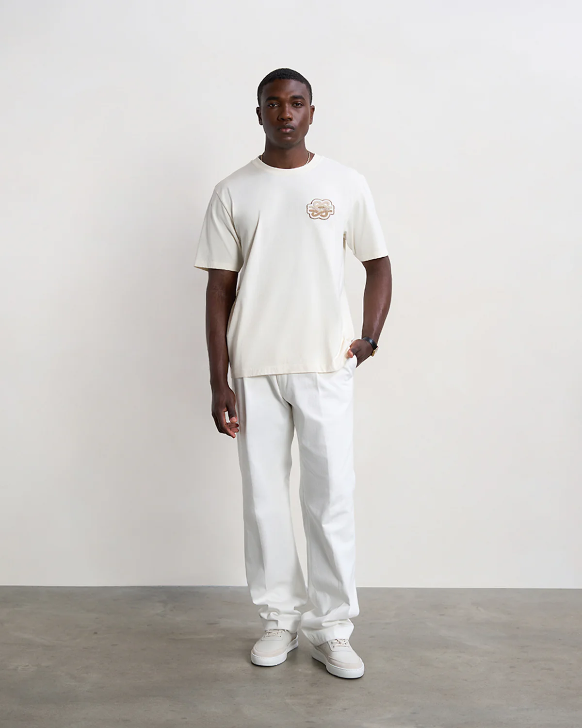 T-shirt Gowtu Tonal Antique White