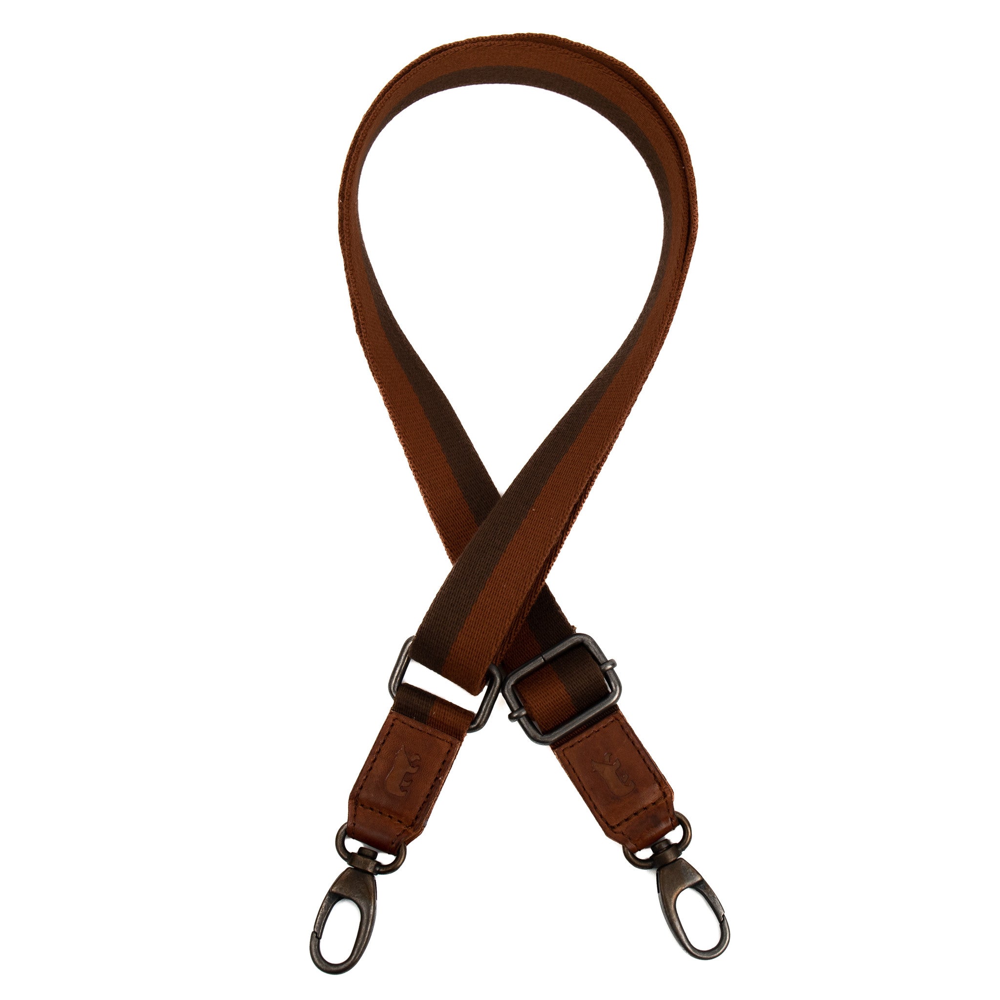 Bag strap 'Micky' bruin/cognac Bruin/cognac