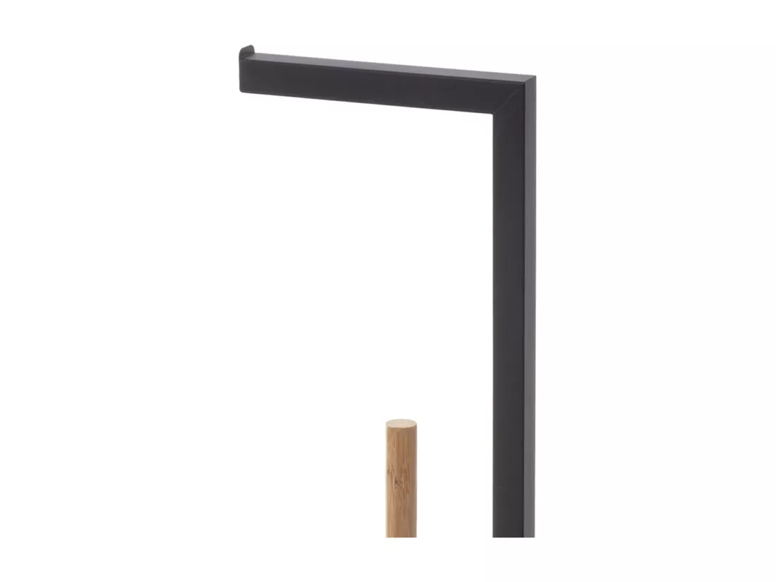 WELL HOME - Réserve papier toilette 'Natureo' noir Ø20x64,5