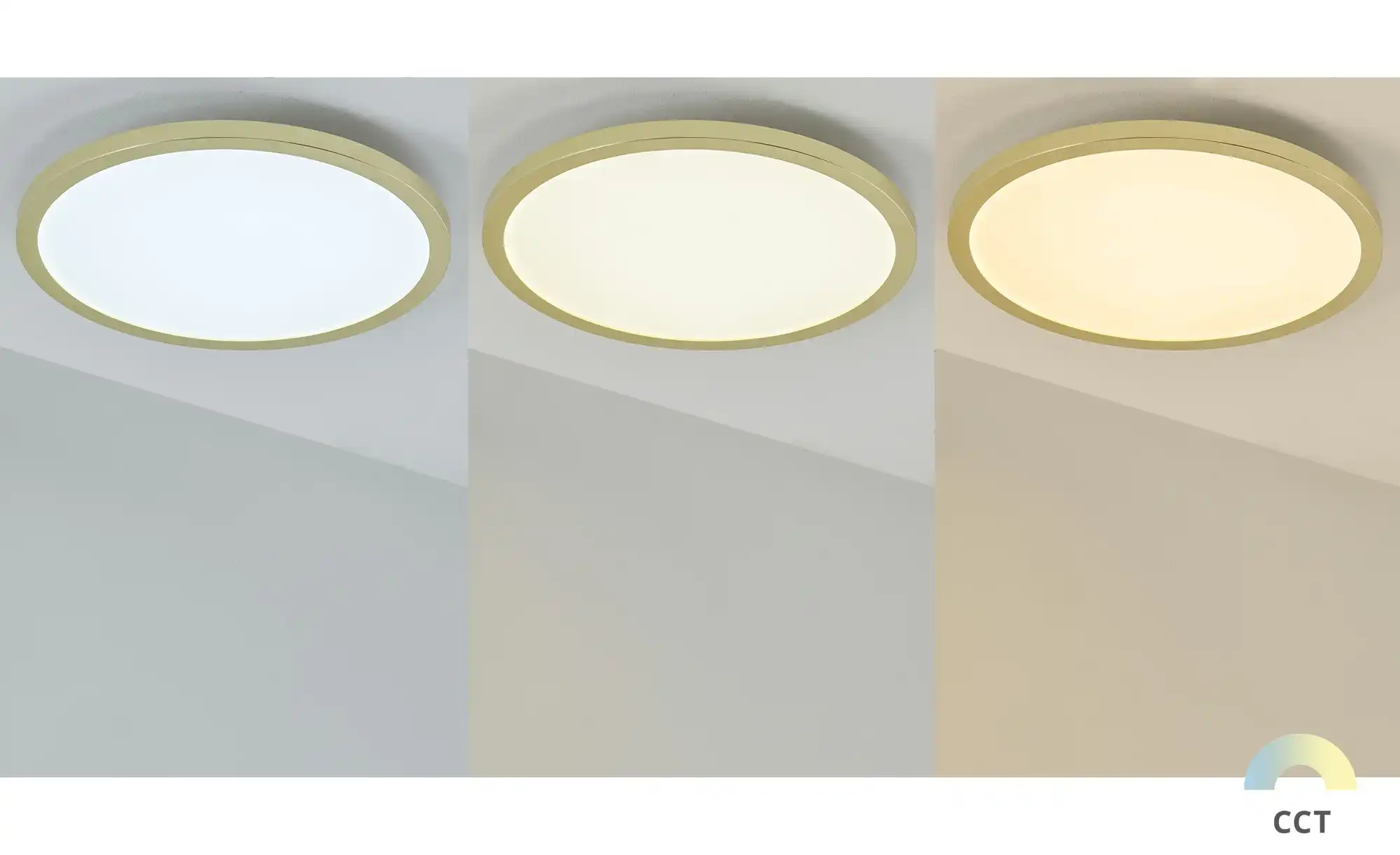 KHG LED-Deckenleuchte, messing-blank