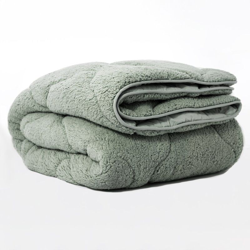 Sleeptime - Lazy Teddy - Dekbed - Donker Groen - 100% Teddy