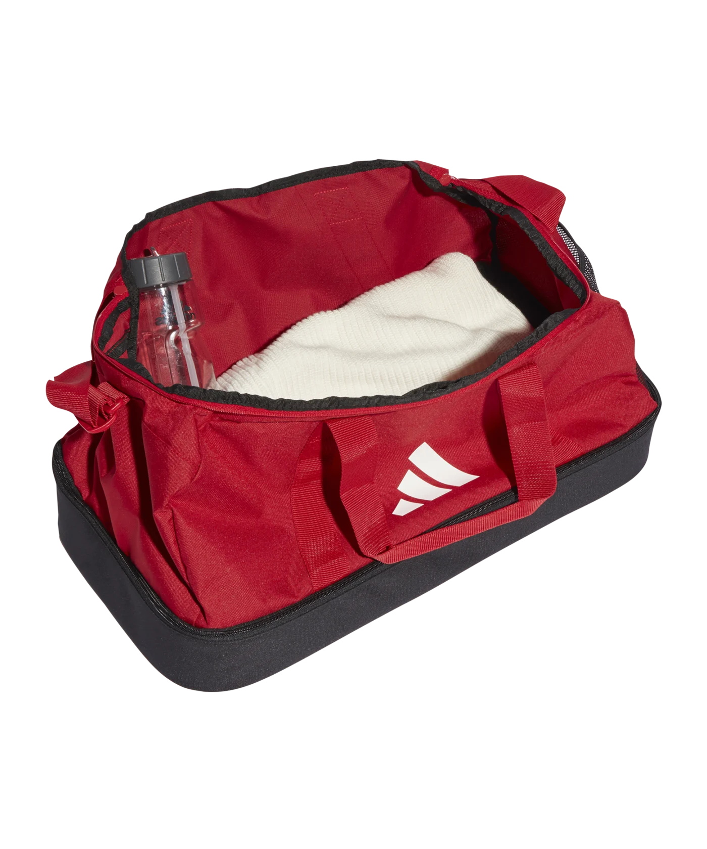 adidas Tiro League Duffel Bag Gr. M Rot Weiss