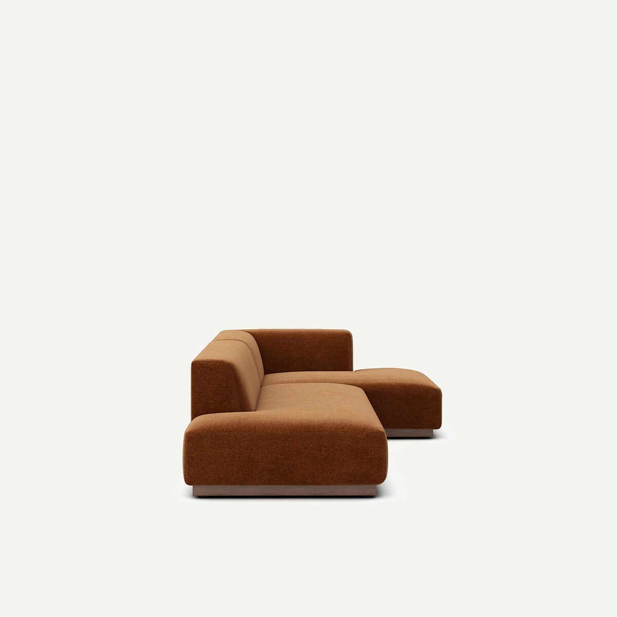 AM.PM<br>Sofá de canto direito tamanho XL em veludo chenille, Jacopo