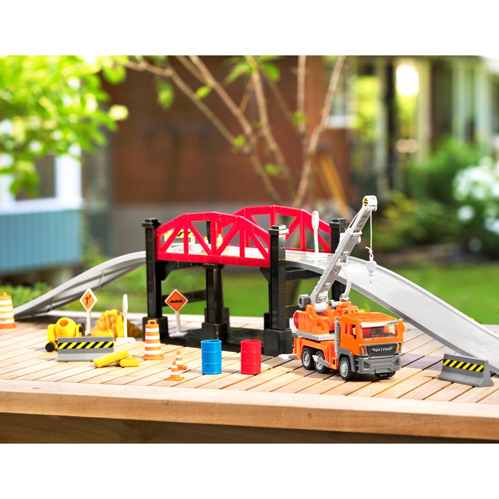 Driven Spielset Construction Baustelle Brücke