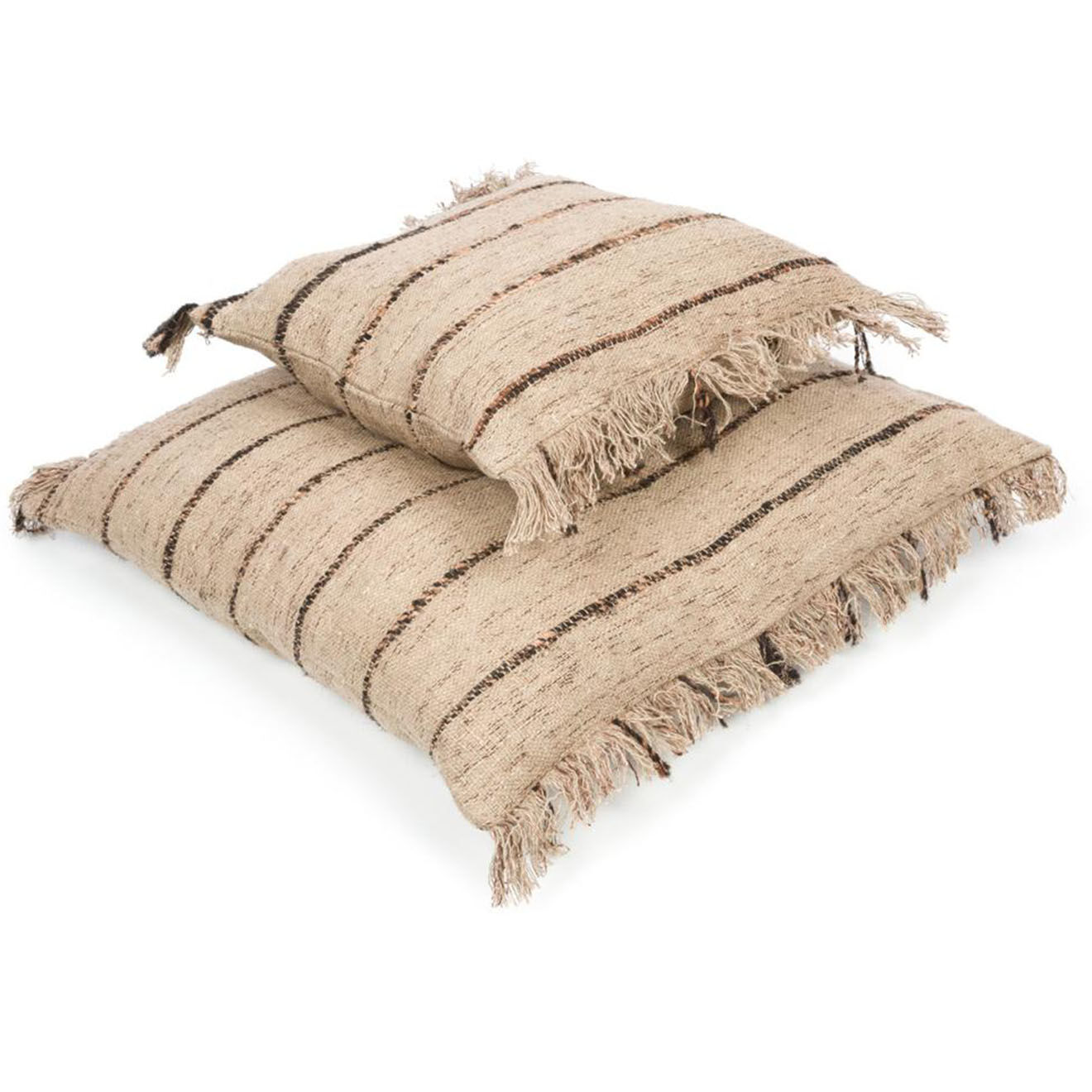 Bazar Bizar Housse de coussin Oh My Gee beige/noir - 40x40 cm