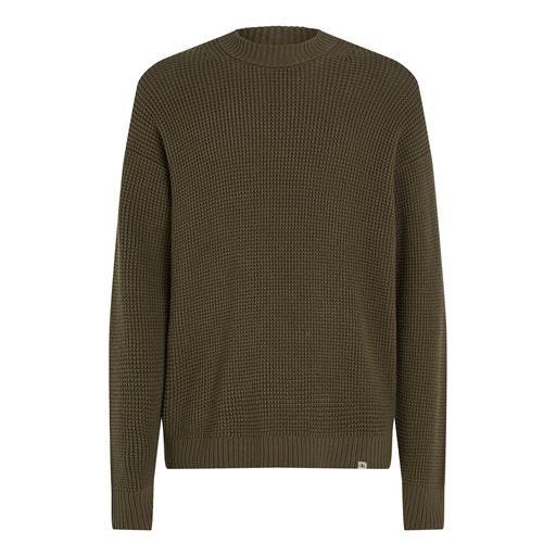 Calvin Klein Jeans Chunky Texture Striktrøje, Tarmac, XL