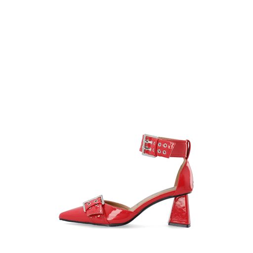 Bianco BIAMaralyn Buckle D'orsay Pumps, Red, 41