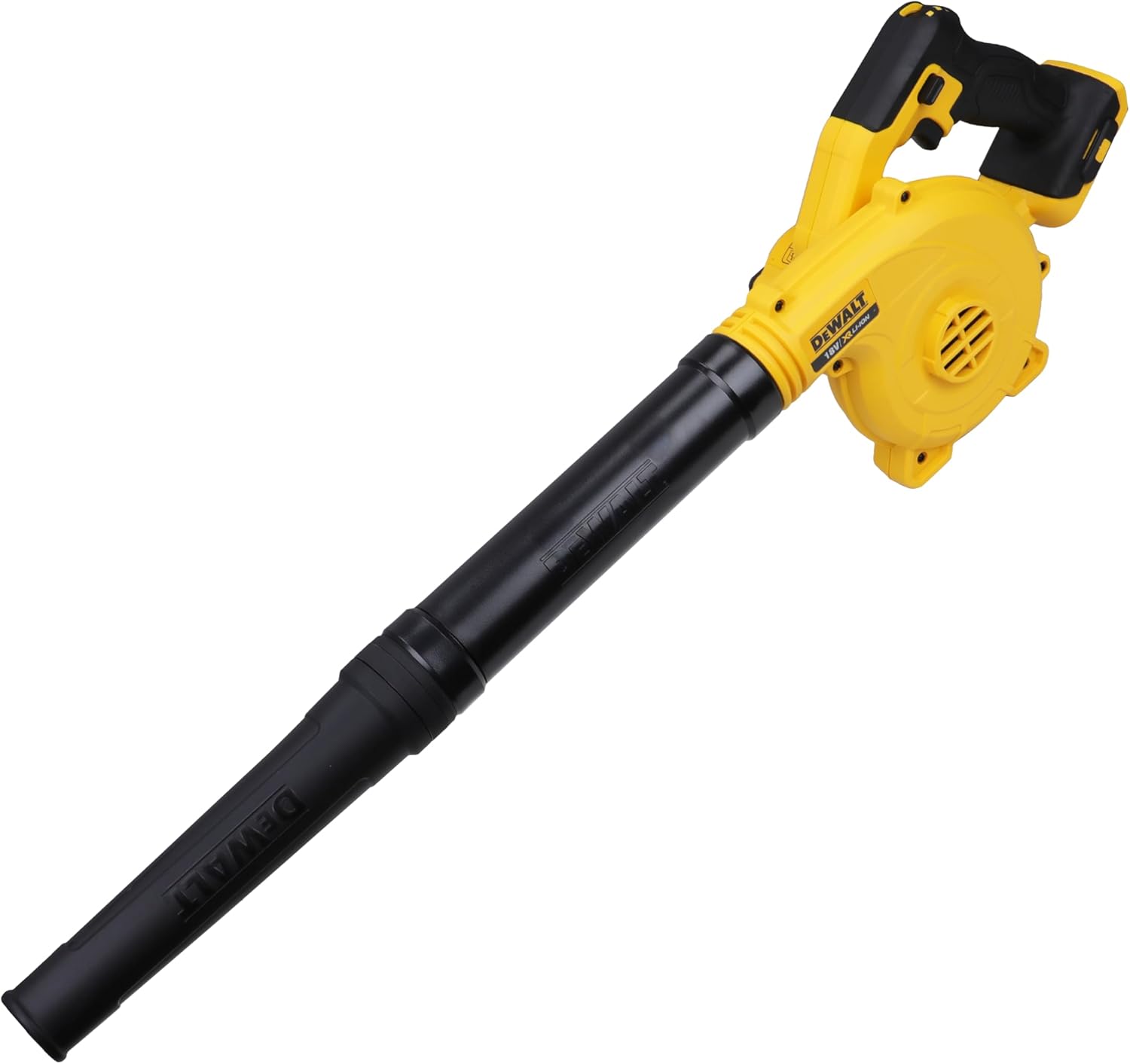 DEWALT Souffleur Brushless XR 18V 5Ah Li-Ion - Souffleur Électrique Portable sans Fil - Volume d'Air 450cfm - Vitesse 200km/h - 3,1 kg DCMBL562N-XJ