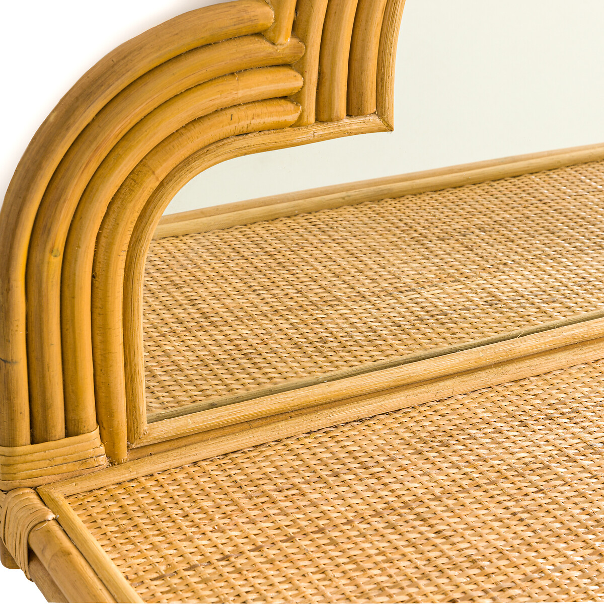 LA REDOUTE INTERIEURS<br>Espelho de rattan com ganchos, Rivia