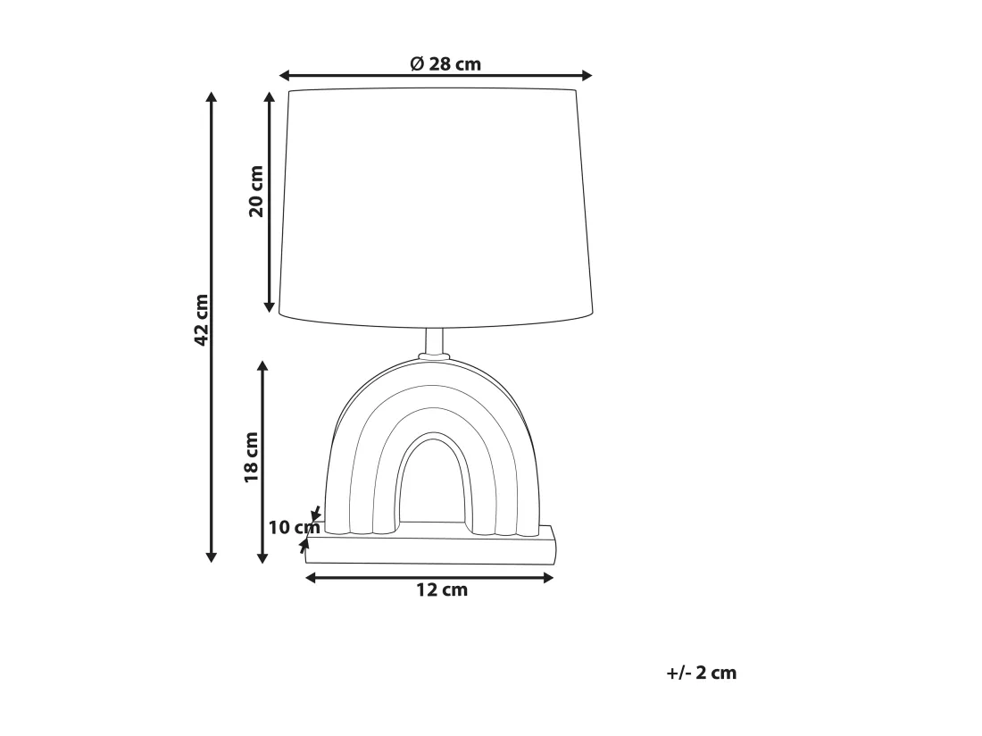 Lampe à poser TITNA Céramique Multicolore