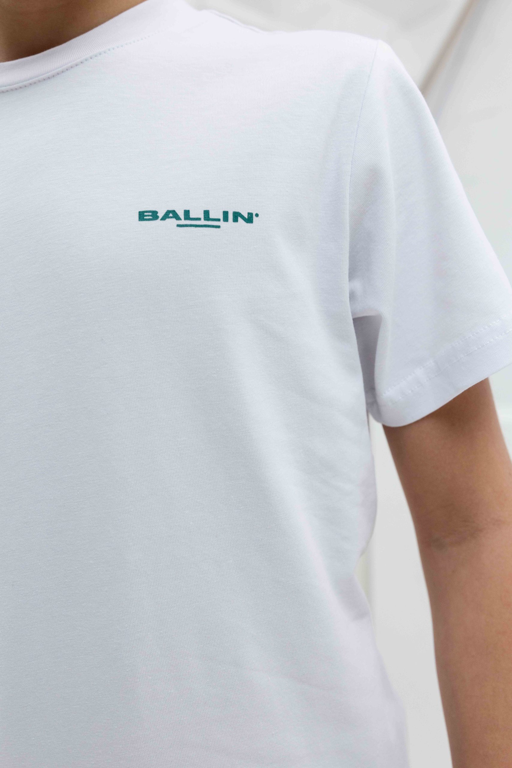 Ballin Amsterdam Floral Bouquet T-Shirt Kids Wit