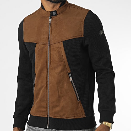 Veste Zippée BLC22K03 Noir Marron