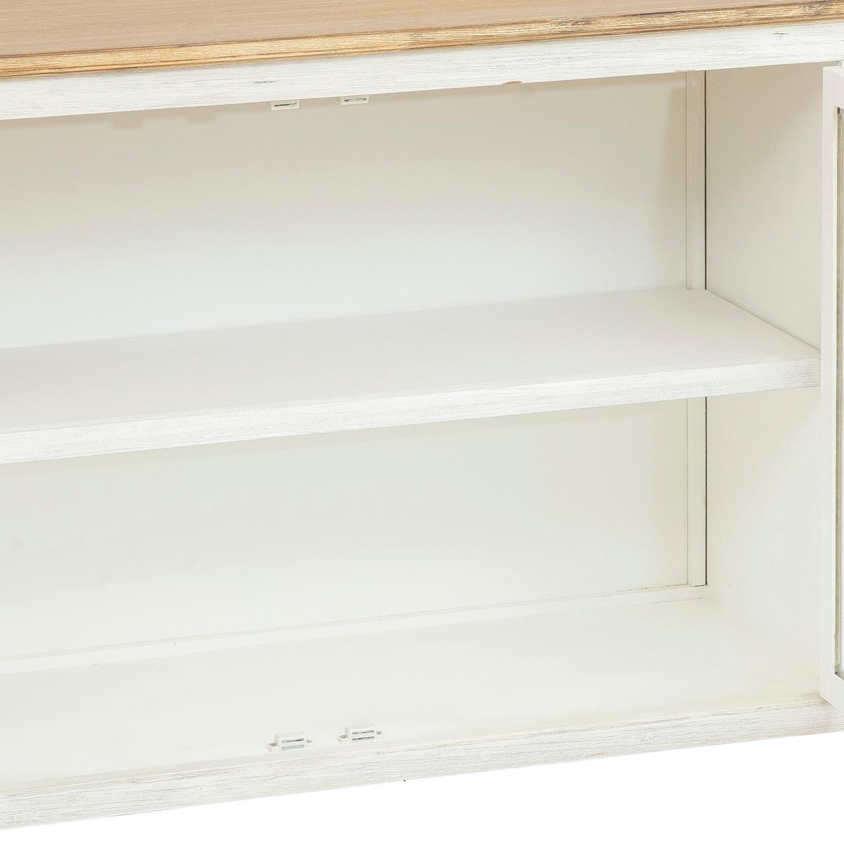 BUFFET 3 PORTES OLBIA BOIS ET VERRE