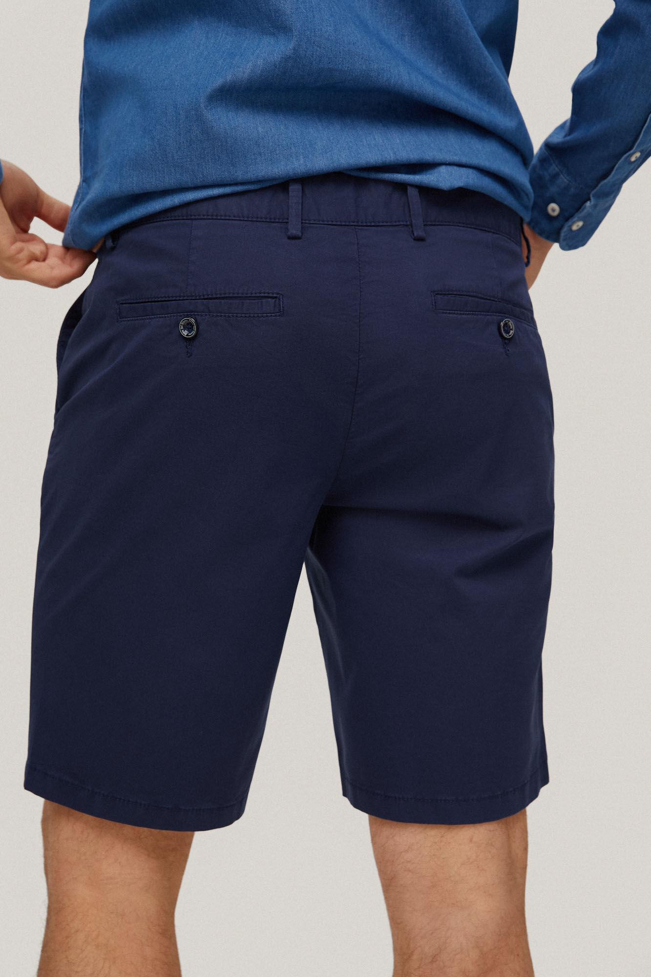 Bermuda Premium Flex Chino - Azul