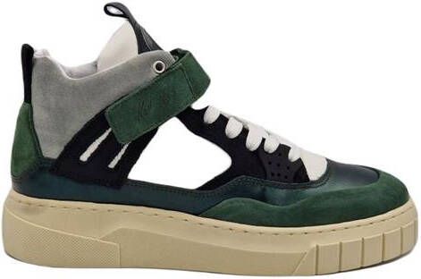 Red-Rag Red Rag 71538 Hoge sneakers Leren Sneaker Dames Groen