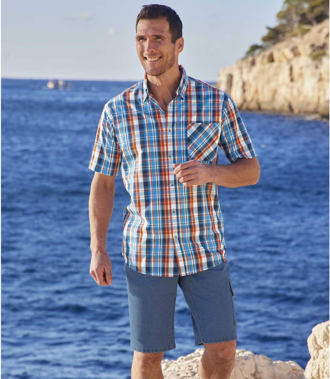 Bermuda Cargo Denim Stretch