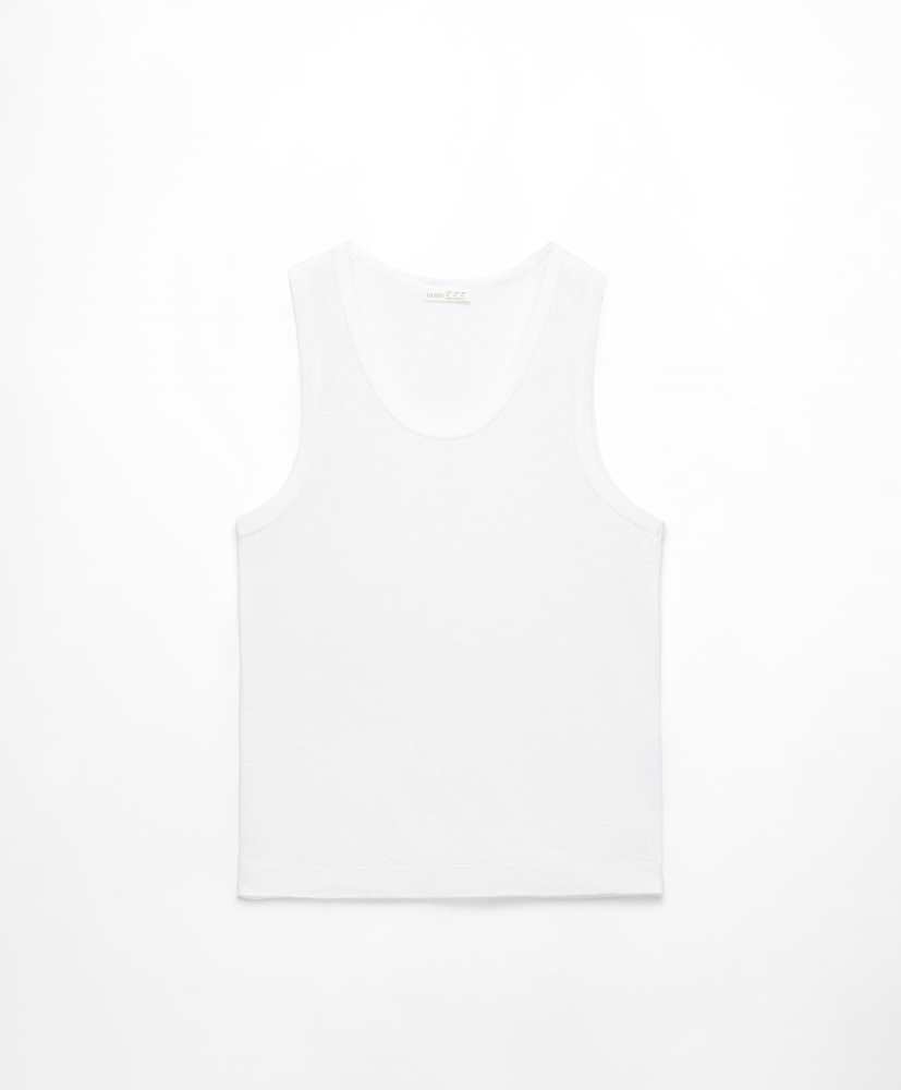 Camiseta de linho sem mangas