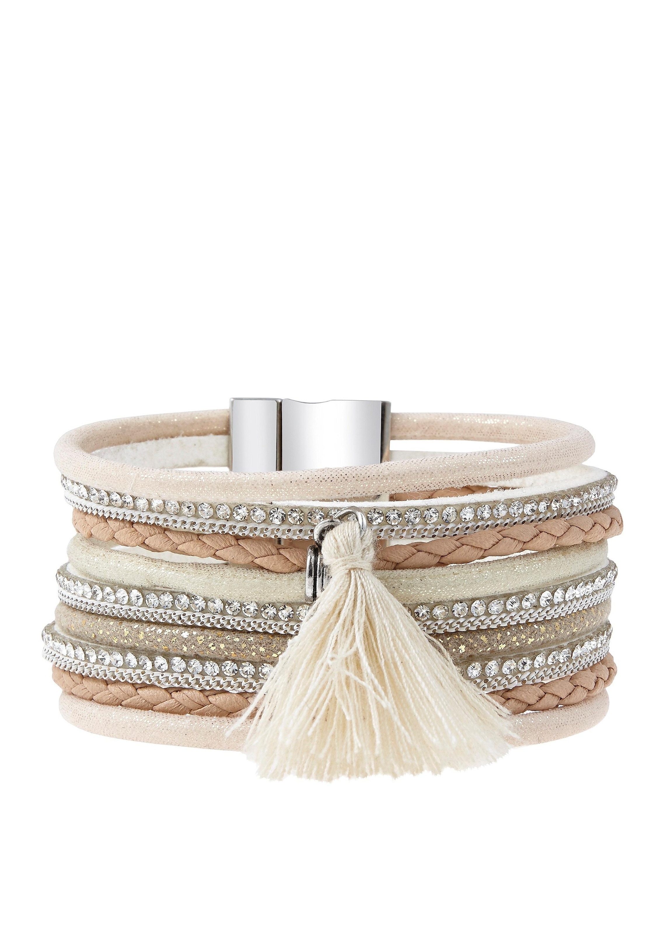 LASCANA Wickelarmband »Layer Armband mit Tassel« mit Magnetverschluss, Armschmuck