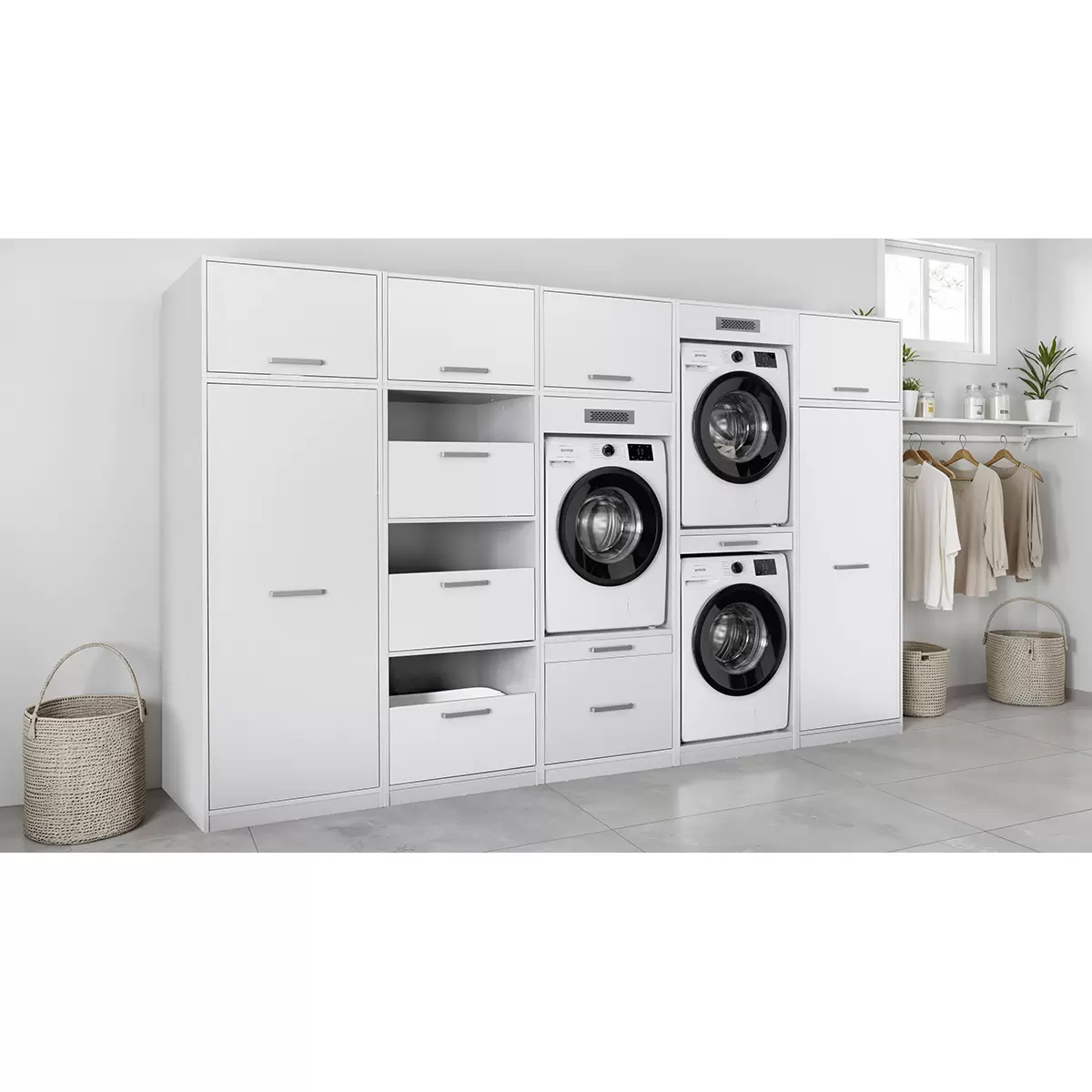 Geräteschrank 1 Galleria Bianco weiss