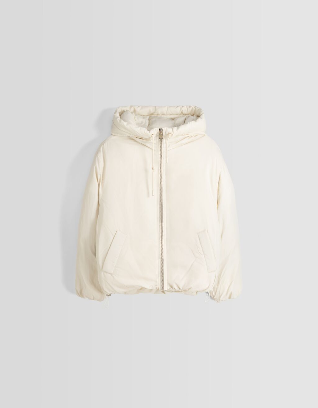 Jaqueta puffer com capuz
