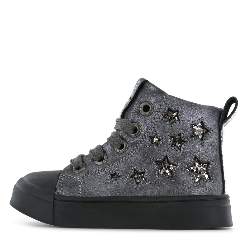 Shoesme zilveren veterboot Metallic, Microfiber leer | Sale