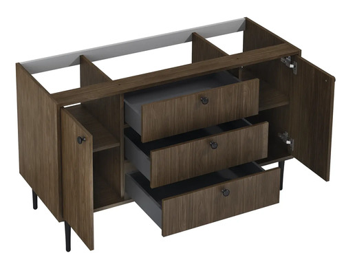 Jungborn wastafelmeubel PRIMUS BxHxD 1200 x 720 x 456 mm Frontkleur notenhout