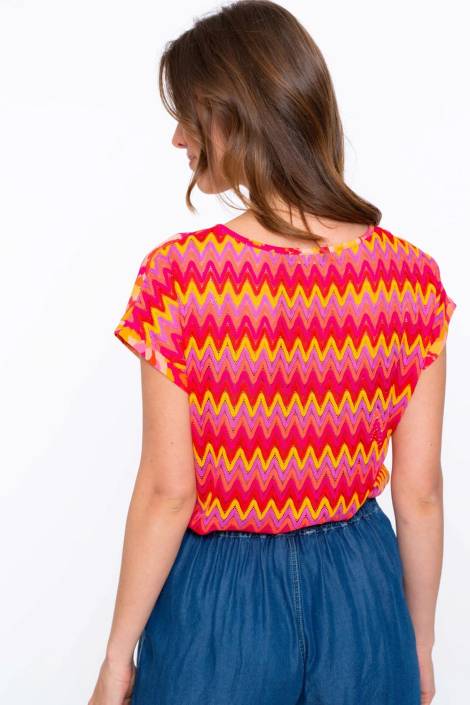 Geisha multi color dames t-shirt