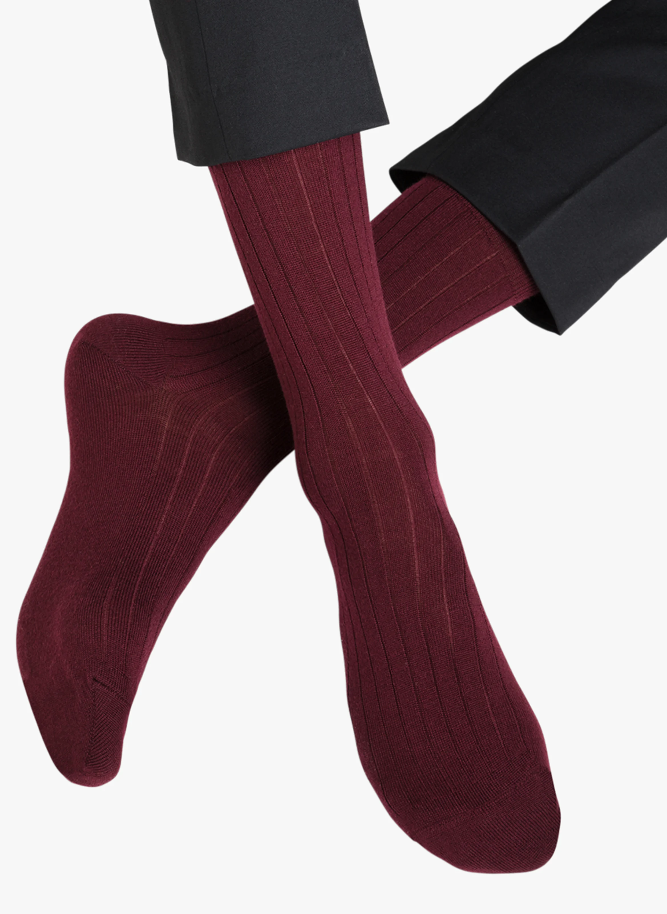 Chaussettes hautes en laine mélangée | Violet