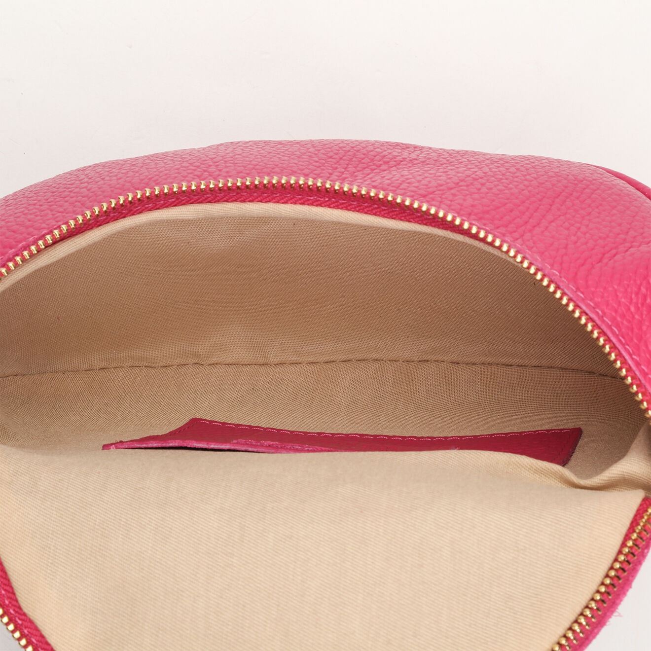 Maison Héritage Sac banane en Cuir Amely rose - 23x14x7 cm
