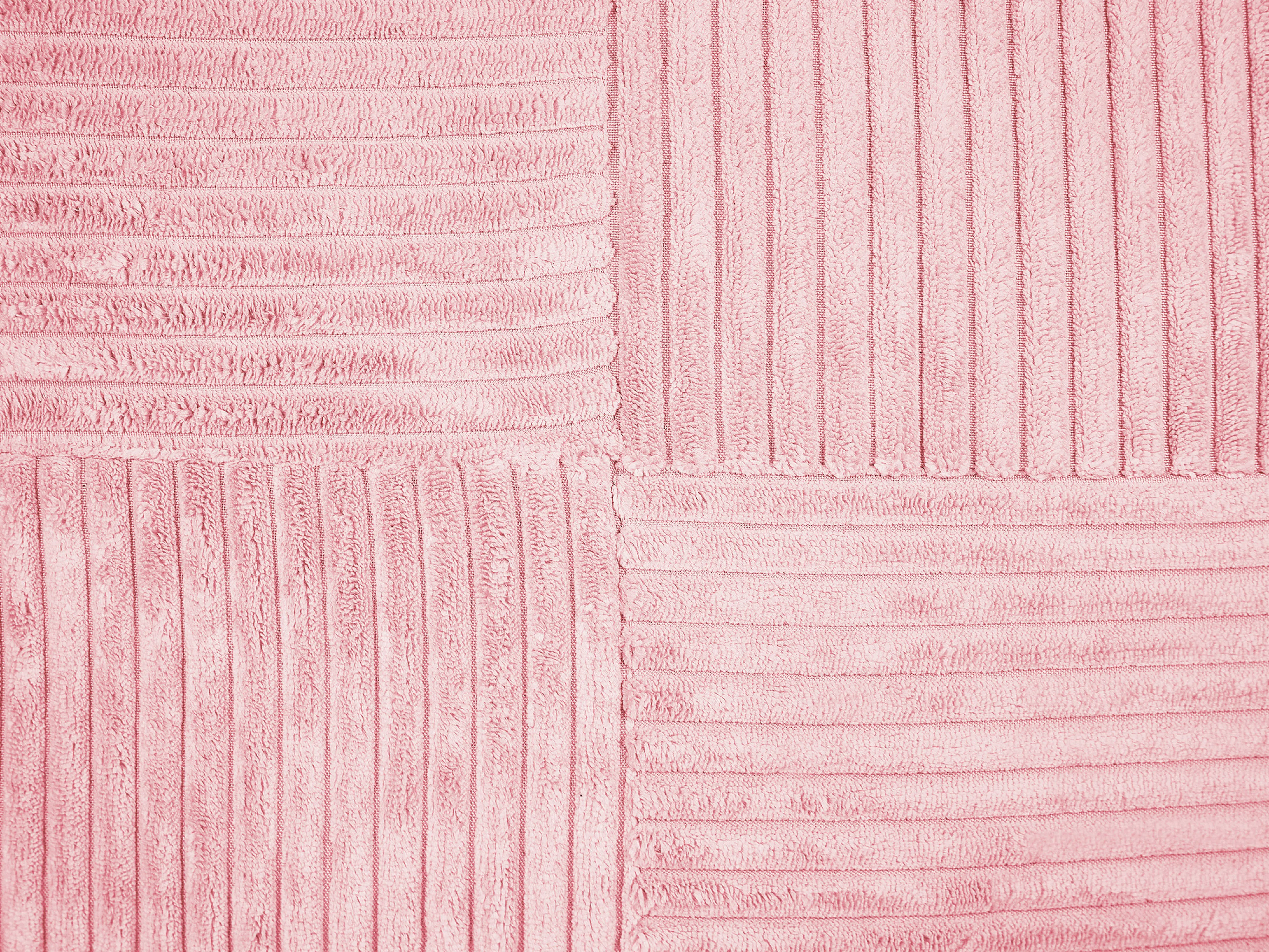 Set van 2 sierkussens MILLET Corduroy 30 x 50 cm Roze geometrisch patroon
